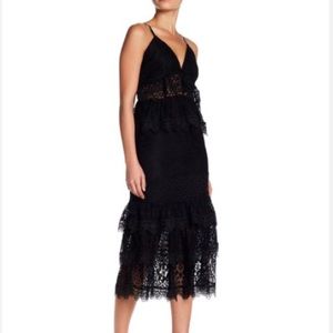 Kendall + Kylie Black Lace Dress